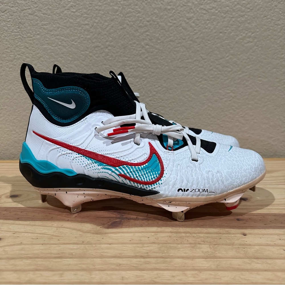 RARE! Nike Alpha Huarache Air NXT Metal Baseball Cleats FZ7343-103 Size 10.5